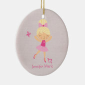 Niedliche personalisierte bonde keramikornament (Rechts)