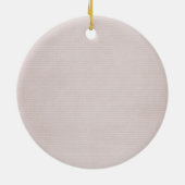 Niedliche personalisierte bonde keramikornament (Hinten)