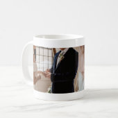 Niedliche Personalisierte Custom Family Zwei FotoC Kaffeetasse (Vorderseite Links)