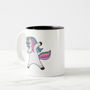 Niedliche Personalisierte Einhorn-Zwei-Tone-Kaffee Zweifarbige Tasse