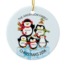 NIEDLICHE personalisierte Familie von 5