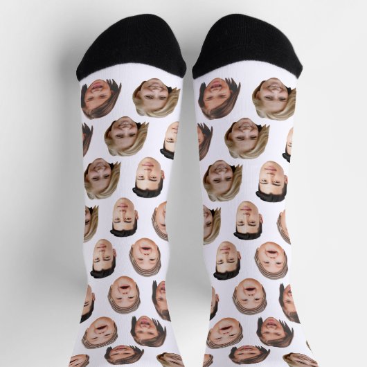 Niedliche Personalisierte Familienzimmer mit 4 Fot Socken (Oben)