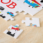 Niedliche Personalisierte Flugzeug, Züge und Autos Puzzle (Seite)
