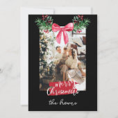 Niedliche personalisierte Foto-Gartenanlage Feiertagskarte (Vorderseite)