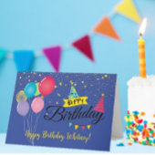 Niedliche, Personalisierte Geburtskarte Karte