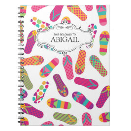 Niedliche personalisierte gewundene e-gehend notizblock