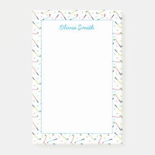 Niedliche Personalisierte Golf Patterns Post-it Klebezettel