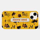 Niedliche Personalisierte Halloween-Silhouette Case-Mate iPhone Hülle (Rückseite (Horizontal))