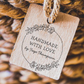 Niedliche Personalisierte Handarbeit mit Liebe Permastempel