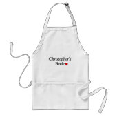 Niedliche Personalisierte Hochzeit Schürze (Vorne)
