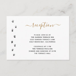Niedliche Personalisierte Hochzeitsempfehlung Begleitkarte