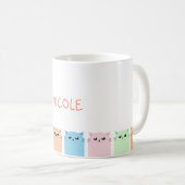 Niedliche Personalisierte Katzenliebhaber Kaffeetasse (VorderseiteRechts)