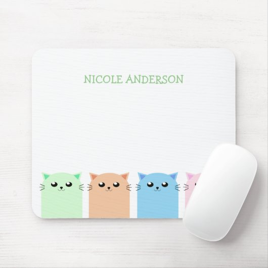 Niedliche Personalisierte Katzenliebhaber Mousepad (Mit Mouse)