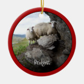 Niedliche Personalisierte Keramik Keramik Ornament (Vorne)