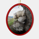 Niedliche Personalisierte Keramik Keramik Ornament (Links)