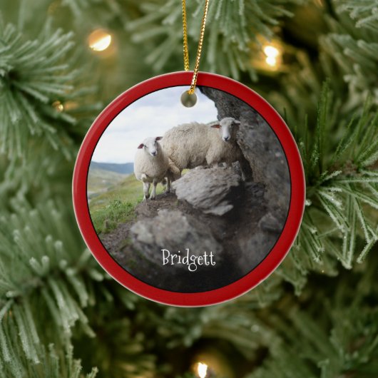 Niedliche Personalisierte Keramik Ornament (Baum)