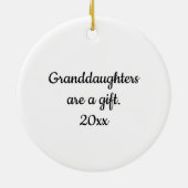 Niedliche personalisierte keramik ornament (Hinten)