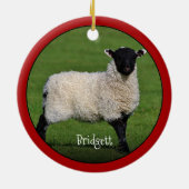 Niedliche Personalisierte Keramik Ornament (Hinten)