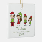 Niedliche Personalisierte Keramik zu Weihnachten Keramikornament (Rechts)