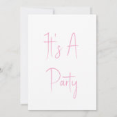 Niedliche Personalisierte Kinder Doodle-Wurm Zeich Einladung (Rückseite)