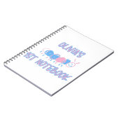 Niedliche Personalisierte Kinder Doodle-Wurm Zeich Notizblock (Linke Seite)