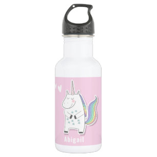 Niedliche Personalisierte Kinder Einhorn Edelstahlflasche