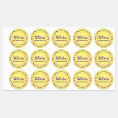 Niedliche personalisierte Kinder spielerisch Etiketten (Blatt)