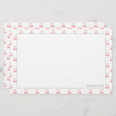 Niedliche Personalisierte Kirschen Briefpapier (Vorne/Hinten)