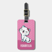 Niedliche Personalisierte Kitekatze Gepäckmarke Gepäckanhänger (Vorderseite vertikal)