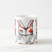 Niedliche Personalisierte Krankenschwestern Kaffeetasse (Mittel)