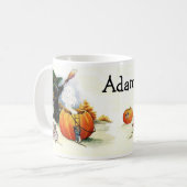 Niedliche personalisierte kundenspezifische kaffeetasse (Vorderseite Links)