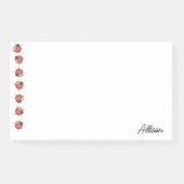 Niedliche Personalisierte Ladybug Post-it Klebezettel (Vorderseite)