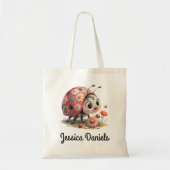 Niedliche personalisierte Ladybug Tasche (Vorne)