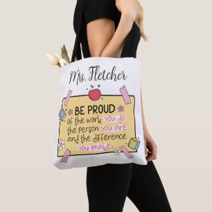 Niedliche Personalisierte Lehrerin Tasche