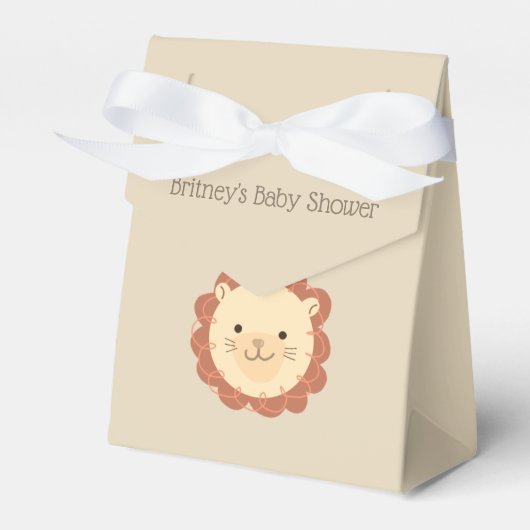 Niedliche Personalisierte Lion Baby Showbox Geschenkschachtel (Vorderseite)