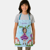 Niedliche Personalisierte Mühle, Pilze & Hauskids Schürze (Insitu)