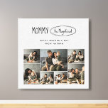 Niedliche Personalisierte Mütter Tag Familie Foto Leinwanddruck<br><div class="desc">Infusion Muttertag mit der Kunst durch das "Niedliche Personalisierte Muttertagsfamilie Foto Canvas Print". Diese Leinwand ist eine Galerie der familiären Zuneigung, ein perfektes Erstes Muttertagsemblem oder eine reizvolle Node an die Matriarchen, die Generationen geformt haben. Es ist eine liebevolle Erzählung von Kindern, die das Wesen der Freude und Zusammengehörigkeit in...</div>