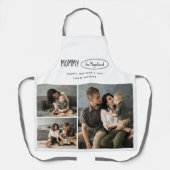 Niedliche Personalisierte Mütter Tag Familie Foto Schürze (Vorderseite)