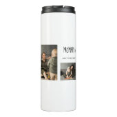 Niedliche Personalisierte Mütter Tag Familie Foto Thermosbecher (Rückseite)