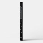 Niedliche personalisierte Namensherzmuster schwarz Case-Mate iPhone Hülle (Rückseite / Links)