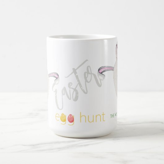 Niedliche Personalisierte Ostereierjagd Kaffeetasse (Mittel)