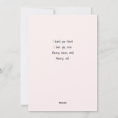 Niedliche Personalisierte Pandemie Valentinstag He Feiertagskarte (Rückseite)