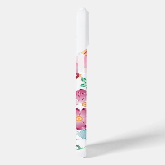 Niedliche Personalisierte Pfauenflora Case-Mate iPhone Hülle (Rückseite / Rechts)