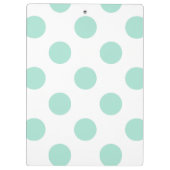 Niedliche Personalisierte Polka Dot Clipboard Klemmbrett (Rückseite)