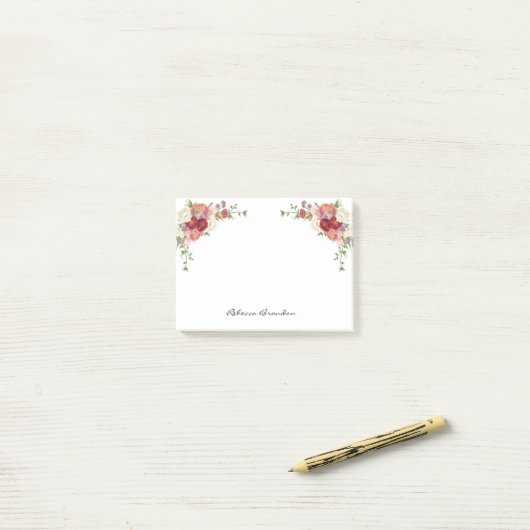 Niedliche personalisierte post-it klebezettel (Auf Schreibtisch)