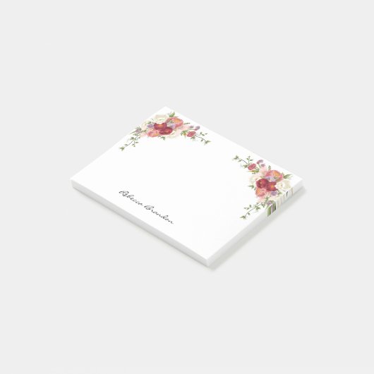 Niedliche personalisierte post-it klebezettel (angewinkelt)