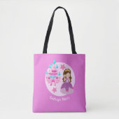 Niedliche Personalisierte Princess Pink Monogram K Tasche (Vorderseite)