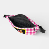 Niedliche Personalisierte Pumpkin-Charme Rosa Kari Bauchtasche (Offen)