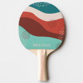 Niedliche Personalisierte Retro Tischtennis Schläger (Rückseite)