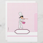 Niedliche Personalisierte Rezept-Seiten (Vorne/Hinten)